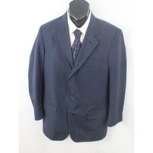 Brooks Brothers Mens Blazer Sport Coat Jacket 3 Button Vintage USA Blue Sz 40 L